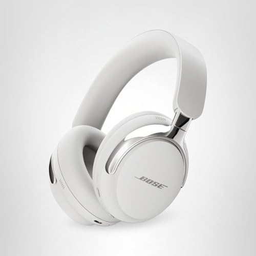 Bose QuietComfort Ultra Bluetooth Headphones (2nd Gen), Wireless Headphones with Spatial Audio, Over Ear Noise Cancelling with Mic, Up to 30 Hours of Play time, White Smoke