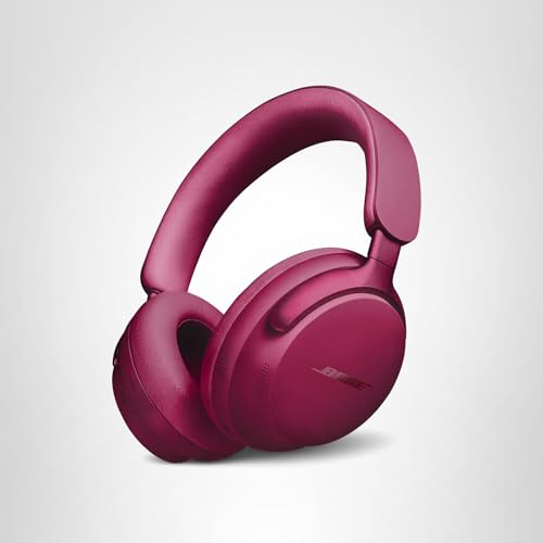 Bose QuietComfort Ultra Bluetooth Headphones, Wireless Headphones with Spatial Audio, Over Ear Noise Cancelling with Mic, Up to 24 Hours of Playtime, Deep Plum - Limited Edition Color