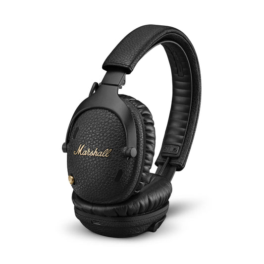 Marshall Monitor III A.N.C. Over-Ear Bluetooth Headphones - Active Noise Cancelling with Microphone | 100+ Hrs Wireless Playtime | Lightweight, Foldable Design for Travel - Black
